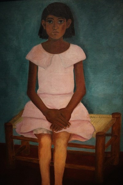 035-Портрет девочки-незакончен-Фрида Кало
